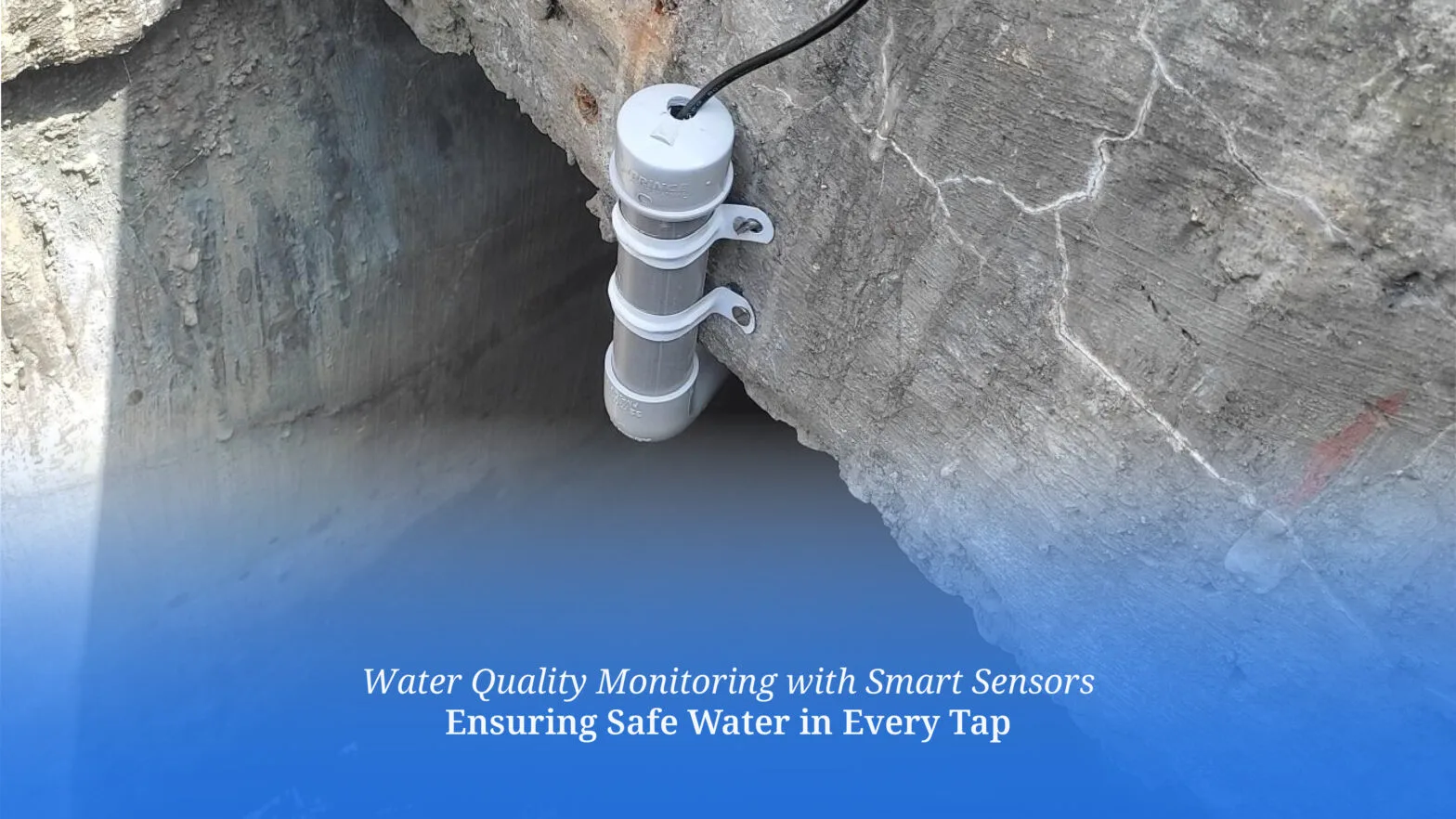 Water quality monitoring dashboard with smart sensor readings